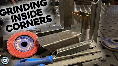 grinding a weld on sheet metal|grinding inside corner welds.